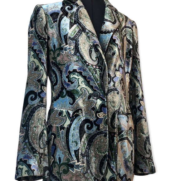 Dana Buchman Jackets & Blazers - Dana Buchman Velvet Paisley Blazer Sz.8
